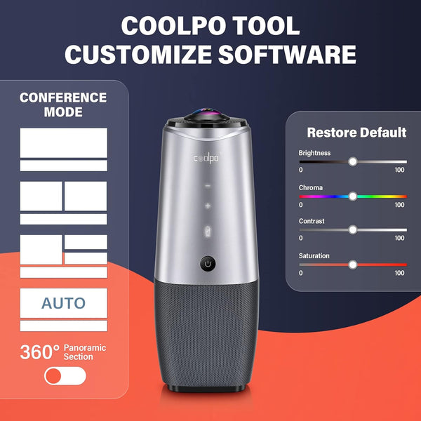 Coolpo 360 Video Conference Camera -  AI Hundle Pana - Life Pal Store